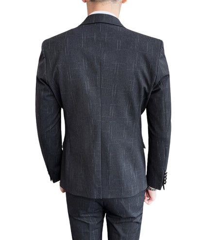 L'MONTE Imported 2 Piece Suit Blazer for Men Formal Slim Fit with One Button Closure Coat(BLPLM96025) My Store