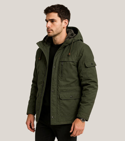 L'MONTE Men's Army Green Heavy-Duty Winter Jacket My Store