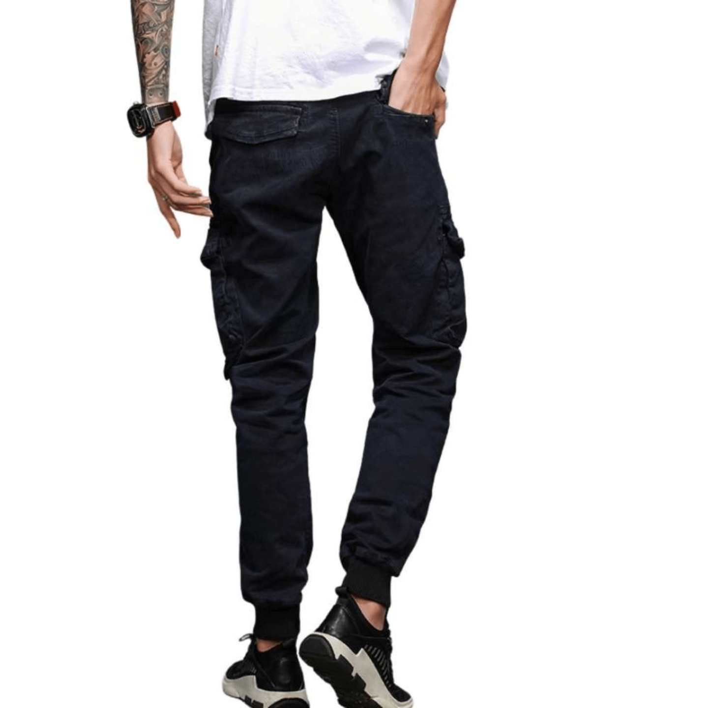 L'MONTE Imported Slim Fit Blue Joggers My Store