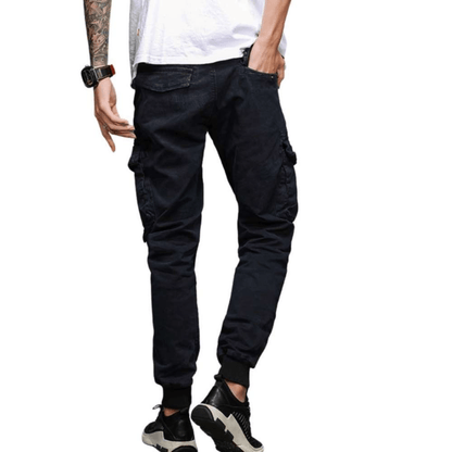 L'MONTE Imported Slim Fit Blue Joggers My Store