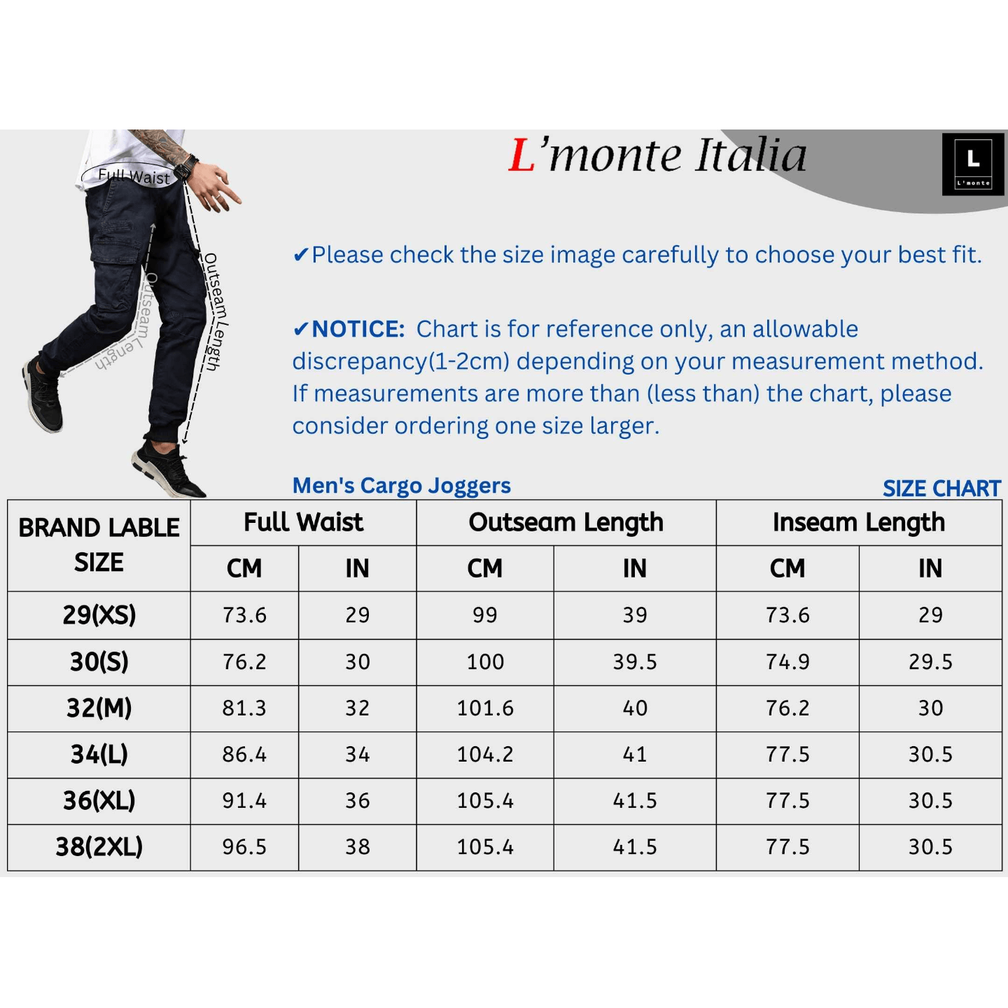 L'MONTE Imported Slim Fit Blue Joggers My Store