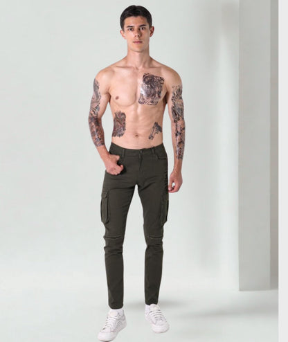 L'MONTE Imported Multi Pockets Cotton Cargo Joggers My Store