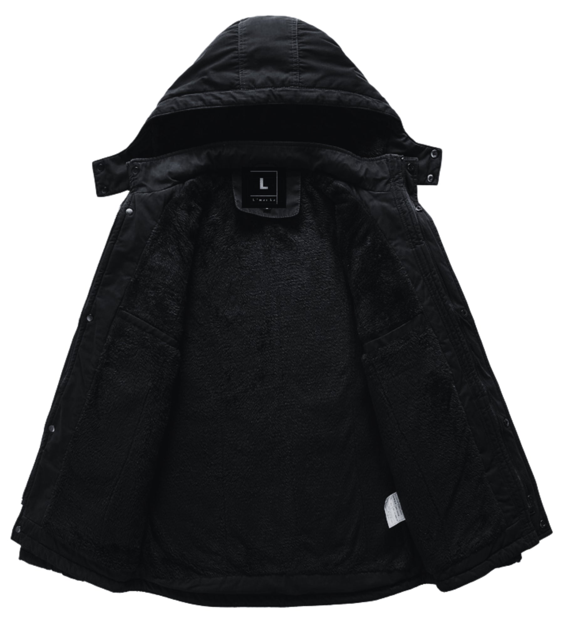 L'MONTE Men's Black Heavy-Duty Winter Jacket My Store