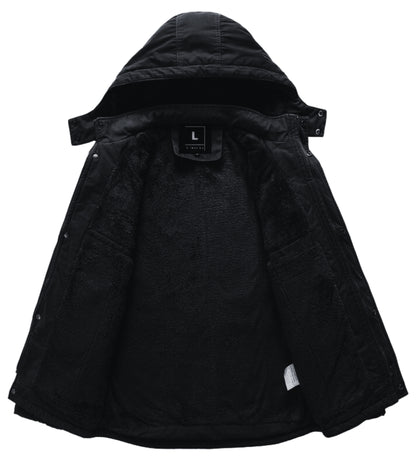 L'MONTE Men's Black Heavy-Duty Winter Jacket My Store