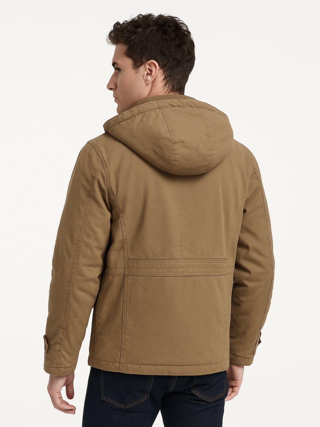 L'MONTE Men's Khaki Heavy-Duty Winter Cargo Jacket My Store