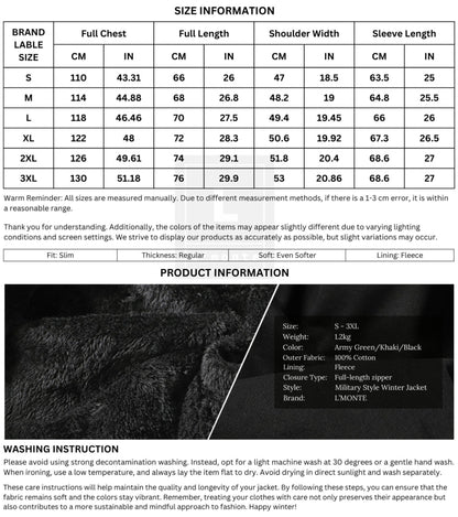 L'MONTE Men's Black Fleece-Lined Bomber Jacket My Store