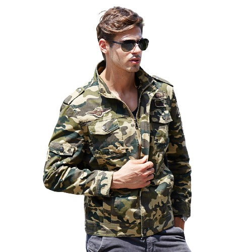L'MONTE Men's Army Camouflage Jacket My Store