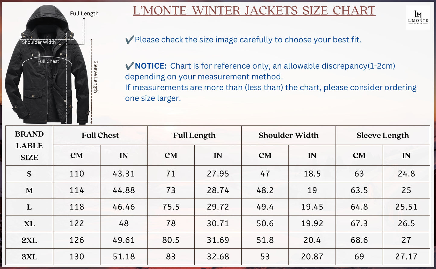 L'MONTE Men's Black Heavy-Duty Winter Cargo Jacket My Store
