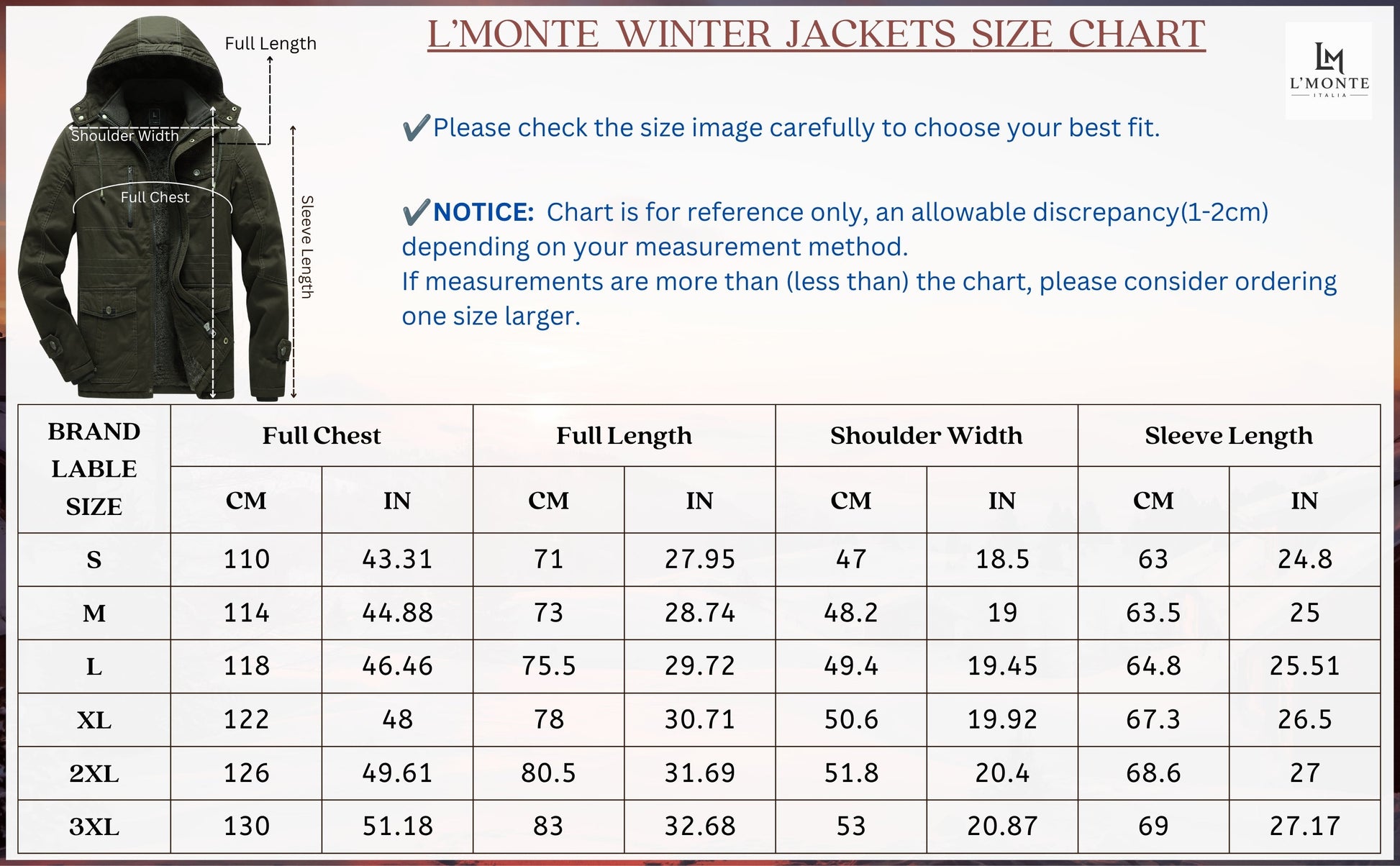 L'MONTE Men's Army Green Heavy-Duty Winter Cargo Jacket My Store