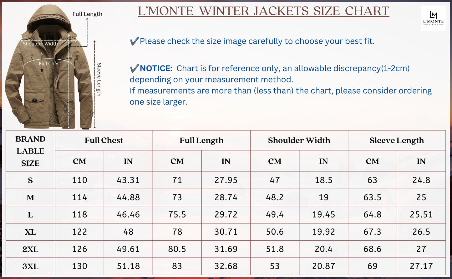 L'MONTE Men's Khaki Heavy-Duty Winter Cargo Jacket My Store