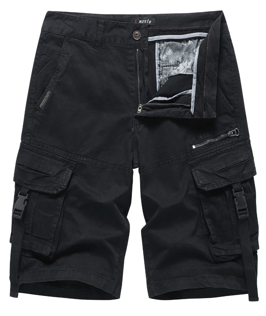 L'MONTE Imported Multi Pockets Outwear Khaki Cargo Short My Store