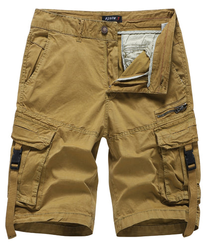 L'MONTE Imported Multi Pockets Outwear Khaki Cargo Short My Store