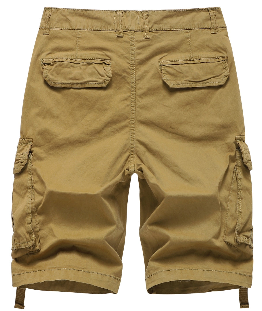 L'MONTE Imported Multi Pockets Outwear Khaki Cargo Short My Store