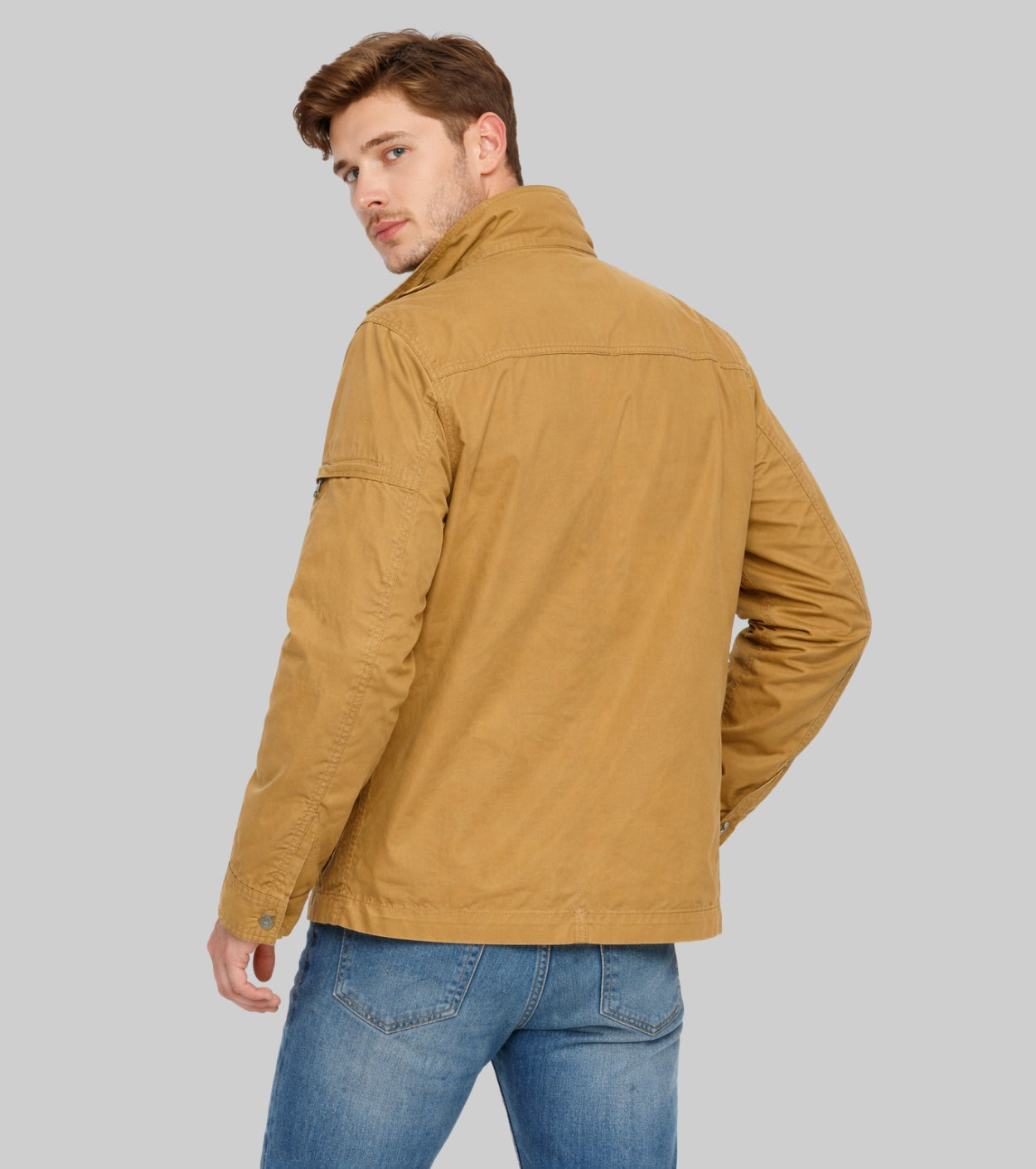 L'MONTE Men's Cotton Yellow Jacket For Mild Winter My Store