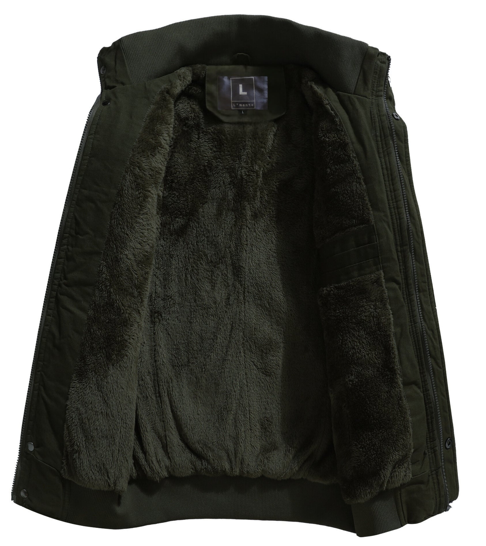 L'MONTE Men's Army Green Military Style Cargo Cotton Jacket My Store
