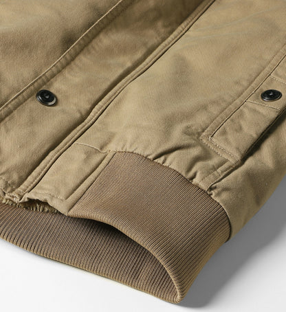 L'MONTE Men's Khaki Military-Style Cargo Winter Jacket My Store