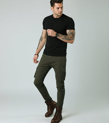 L'MONTE Imported Multi Pockets Cotton Cargo Joggers My Store