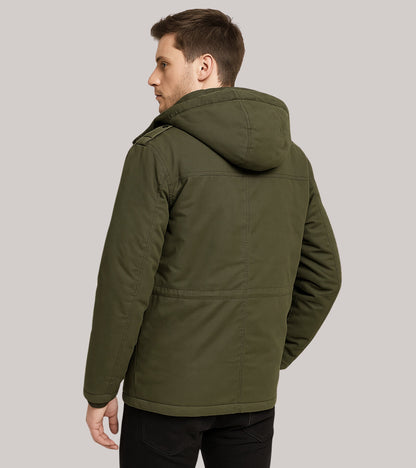 L'MONTE Men's Army Green Heavy-Duty Winter Jacket My Store