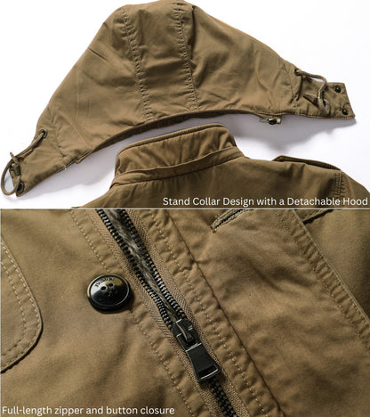L'MONTE Men's Black Heavy-Duty Winter Jacket My Store