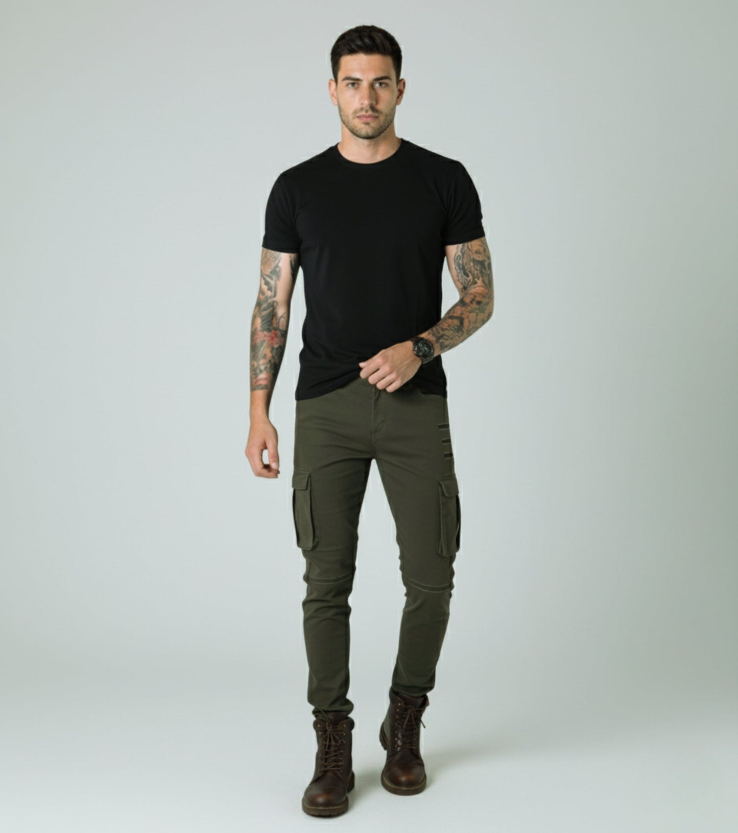 L'MONTE Imported Multi Pockets Cotton Cargo Joggers My Store