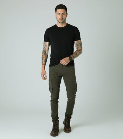 L'MONTE Imported Multi Pockets Cotton Cargo Joggers My Store