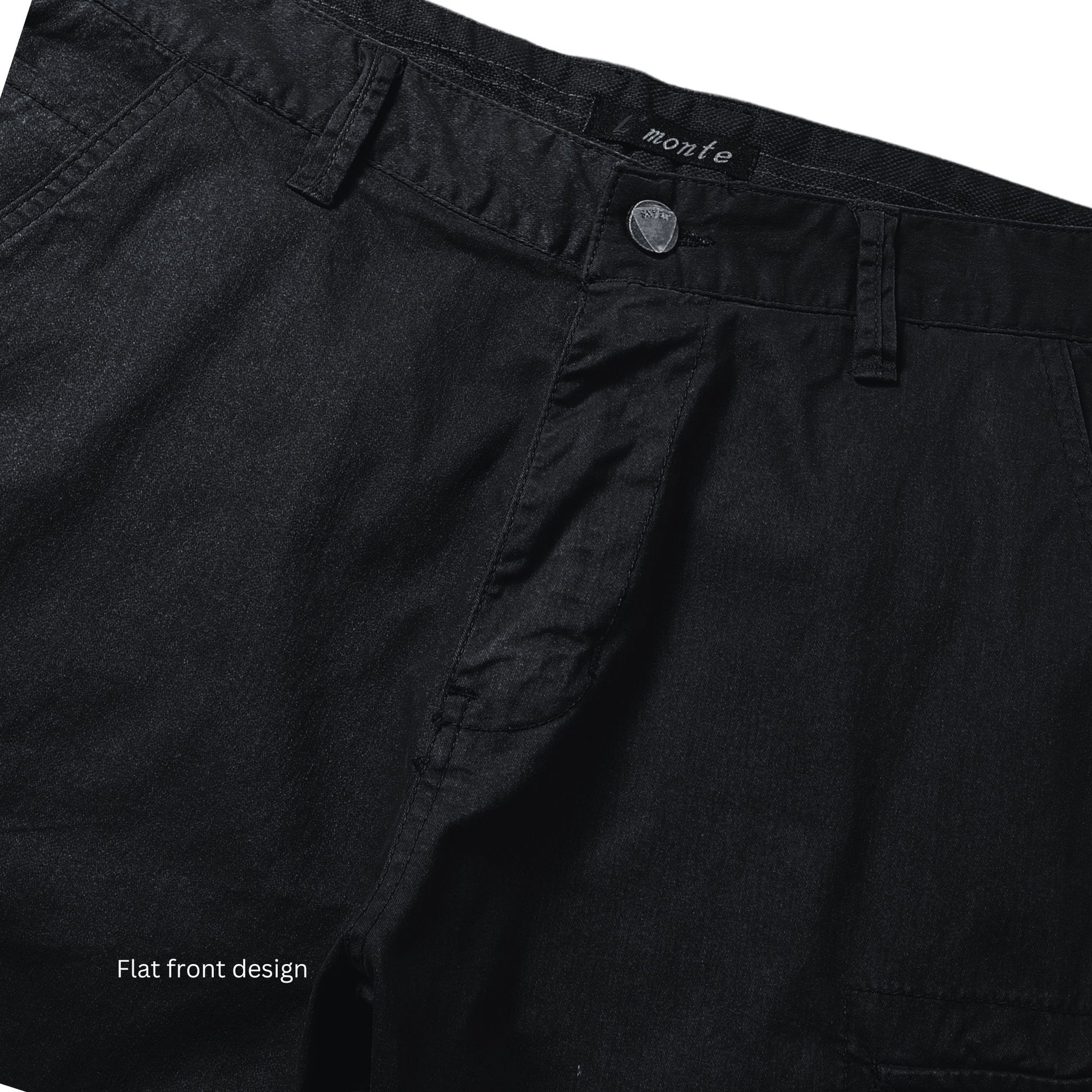 L'MONTE Men's Imported Cotton Black Casual Shorts My Store