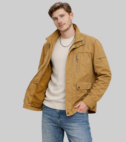 L'MONTE Men's Cotton Yellow Jacket For Mild Winter My Store