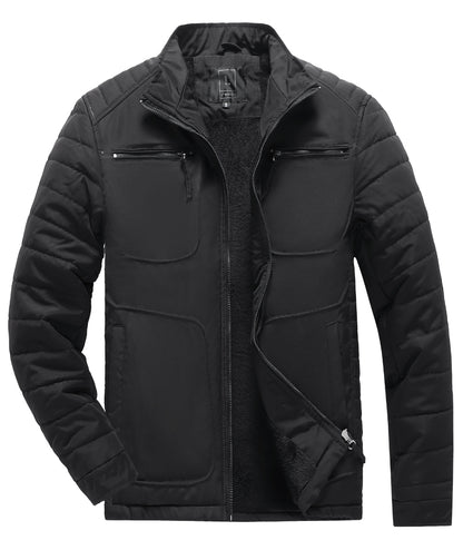 L'MONTE Men's Brown Polyester Bomber Jacket My Store