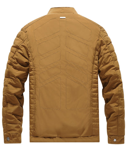 L'MONTE Men's Brown Polyester Bomber Jacket My Store