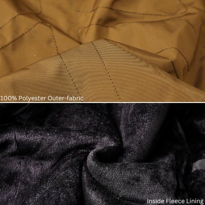 L'MONTE Men's Brown Polyester Bomber Jacket My Store