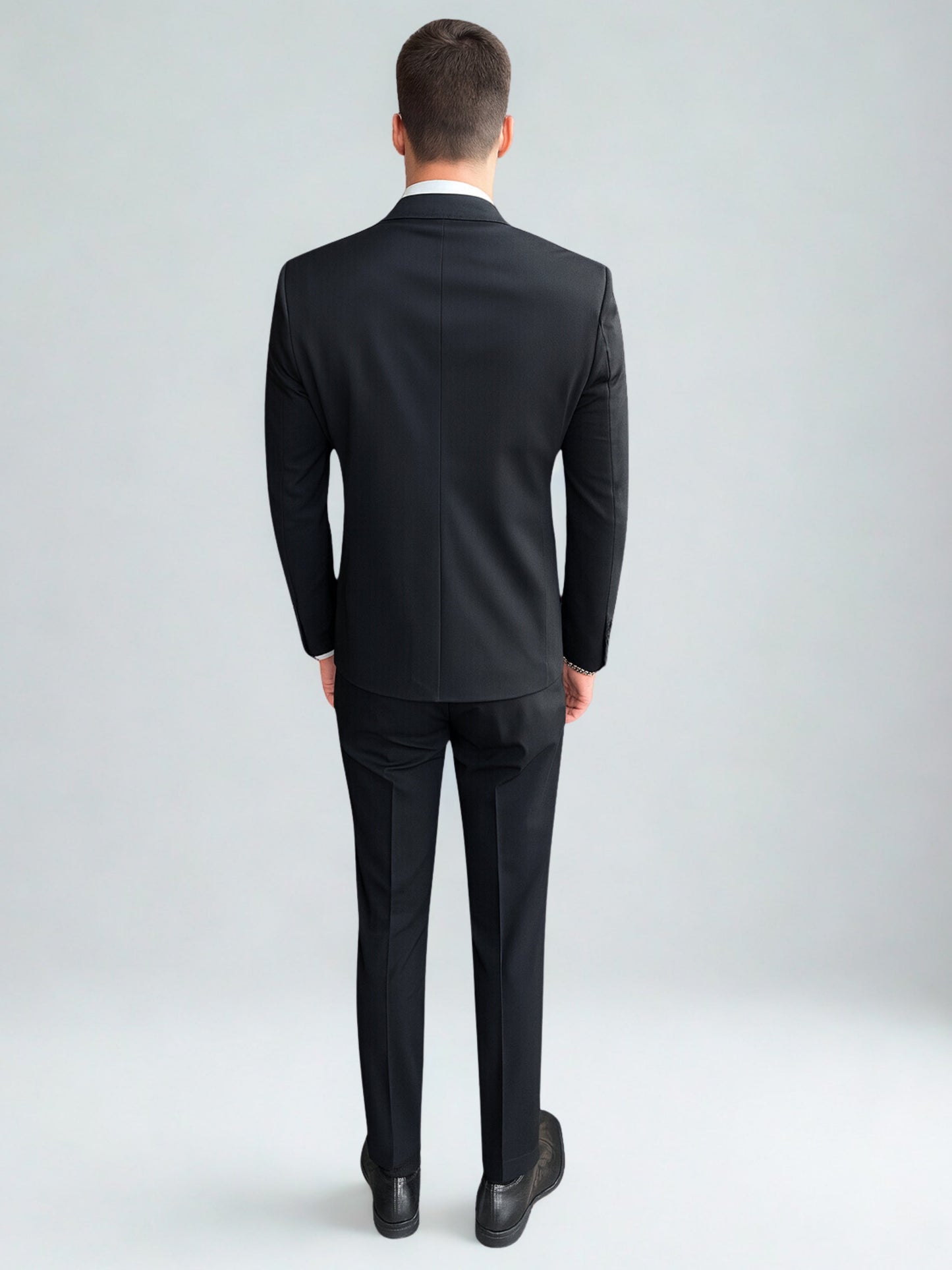 L'MONTE Imported Black 2 Piece Suit Blazer for Men Formal Slim Fit My Store
