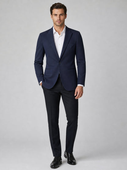 L'MONTE Men's Blue Casual Slim Fit Blazer My Store