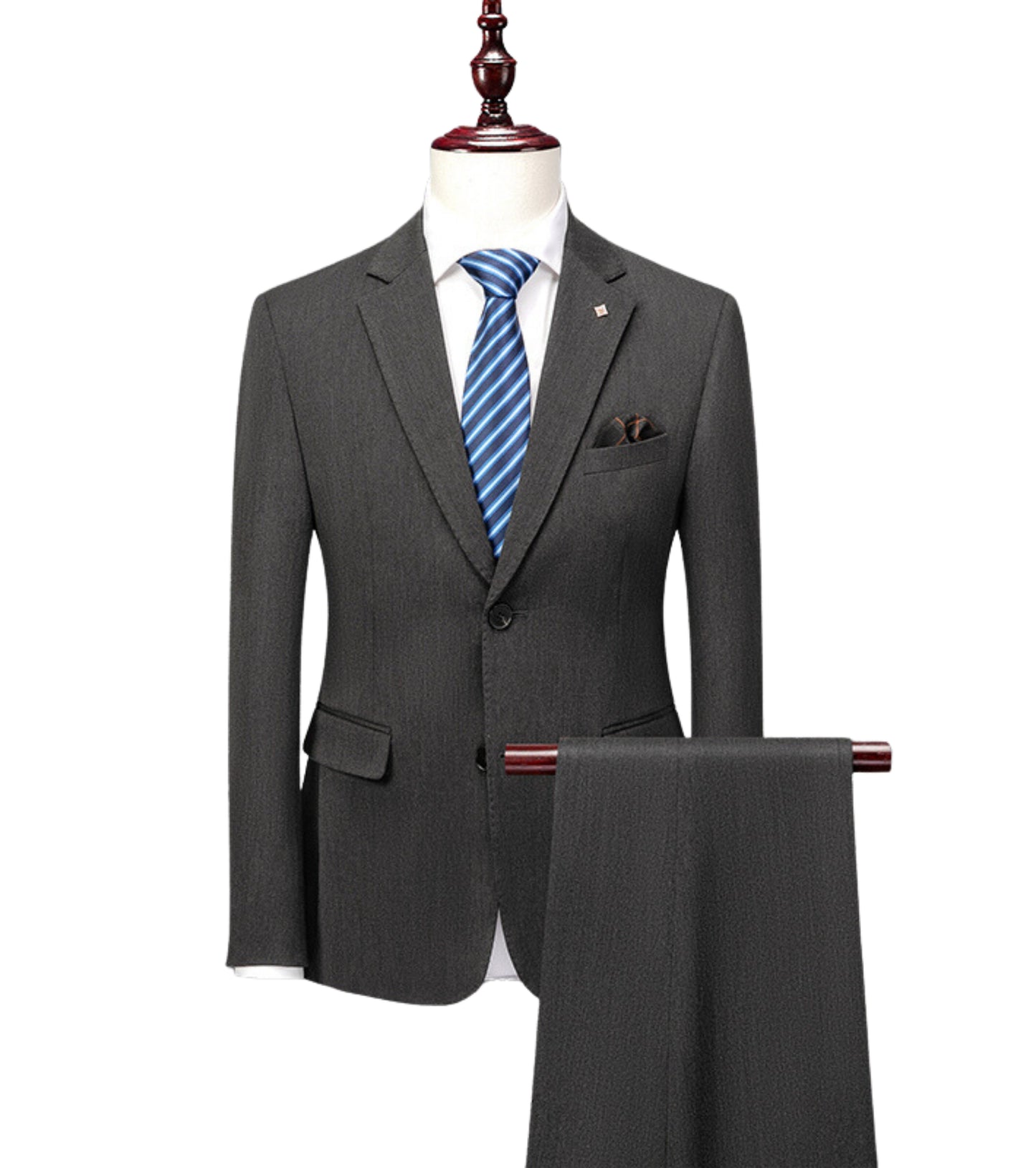 L'MONTE Imported Dark Grey 2 Piece Suit Blazer for Men Formal Slim Fit My Store