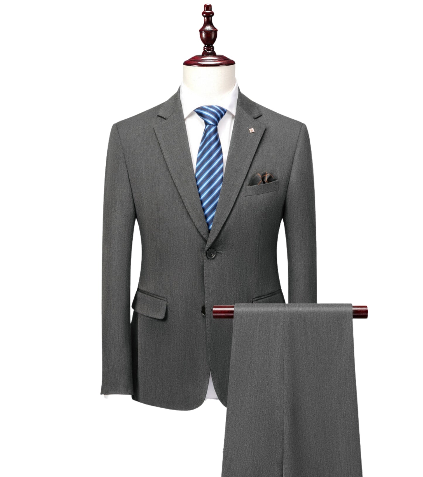 L'MONTE Imported Grey 2 Piece Suit Blazer for Men Formal Slim Fit My Store