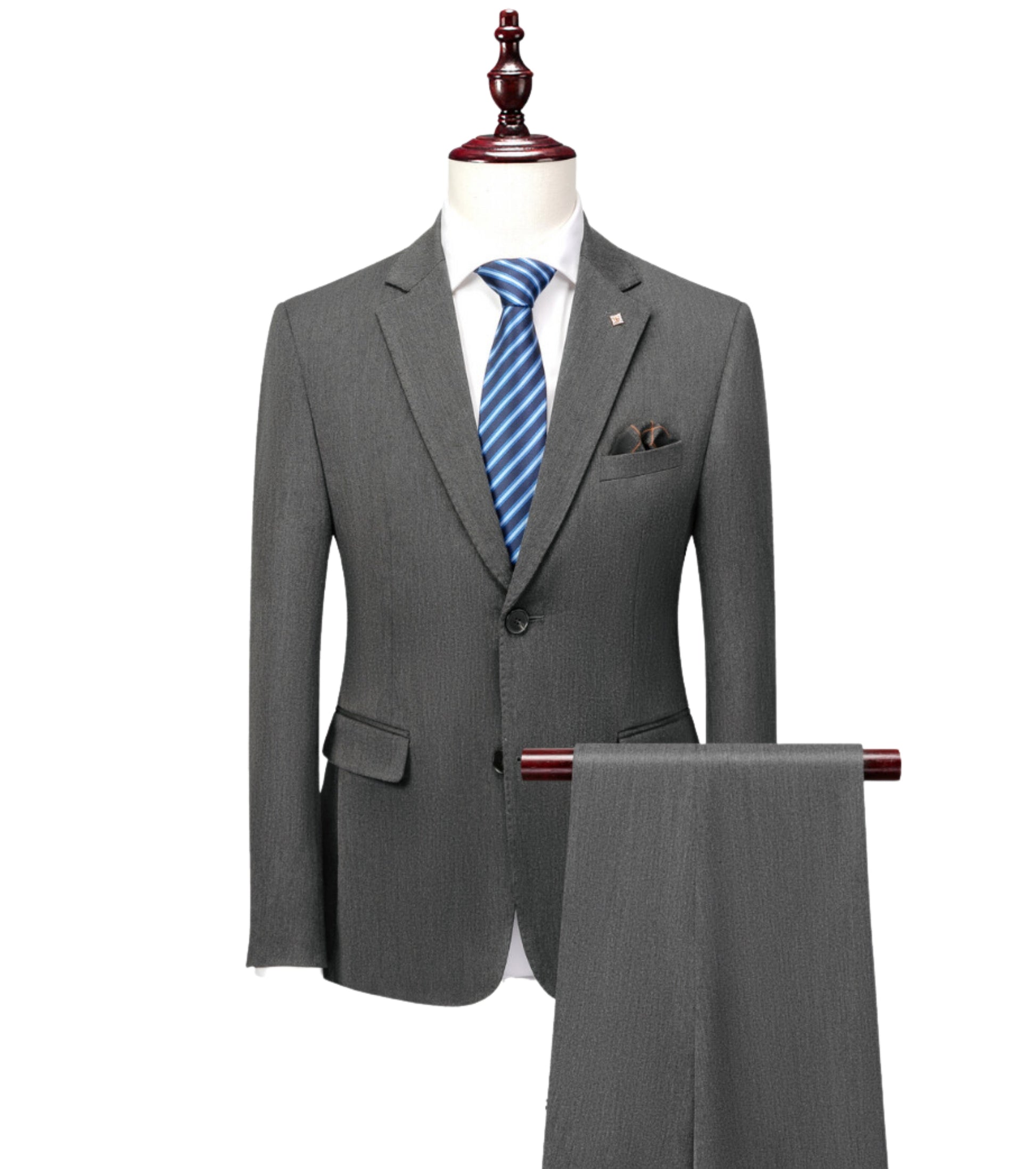 L'MONTE Imported Grey 2 Piece Suit Blazer for Men Formal Slim Fit My Store