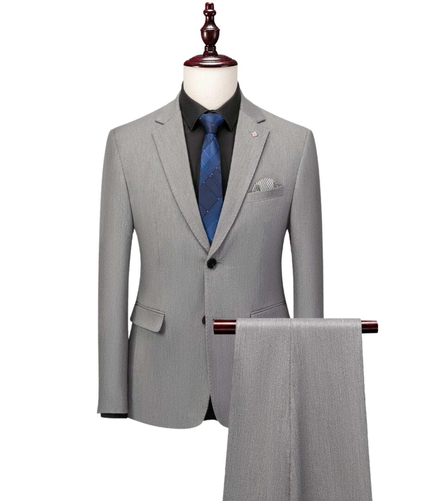 L'MONTE Imported Light Grey 2 Piece Suit Blazer for Men Formal Slim Fit My Store