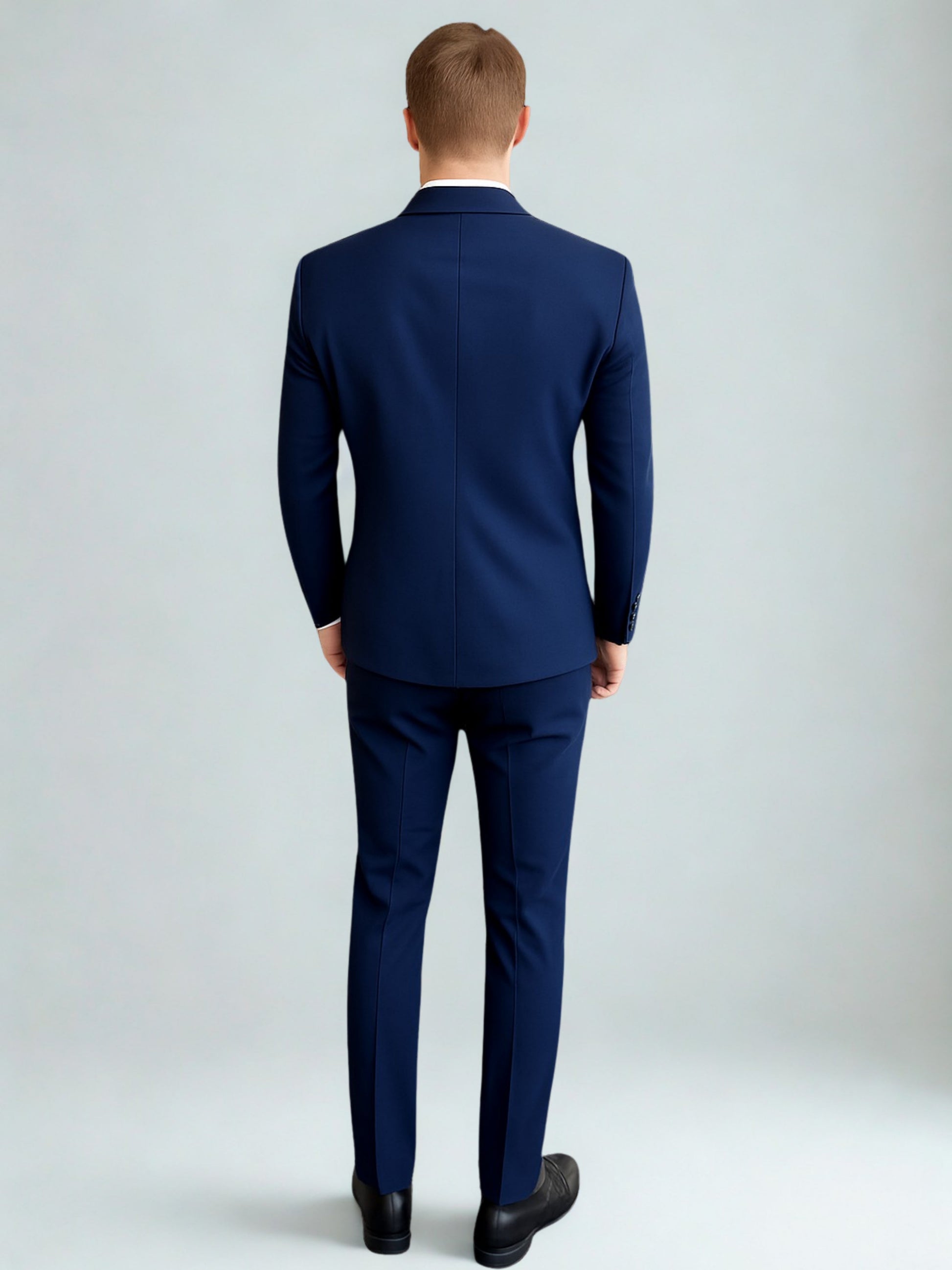 L'MONTE Imported Blue 2 Piece Suit Blazer for Men Formal Slim Fit My Store