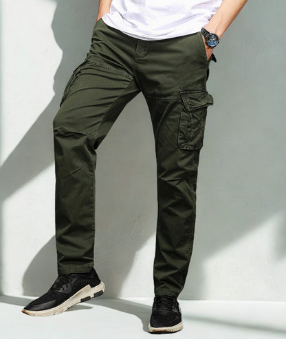 L'MONTE Imported Men's Regular Fit Casual Green Cotton Cargo Joggers My Store