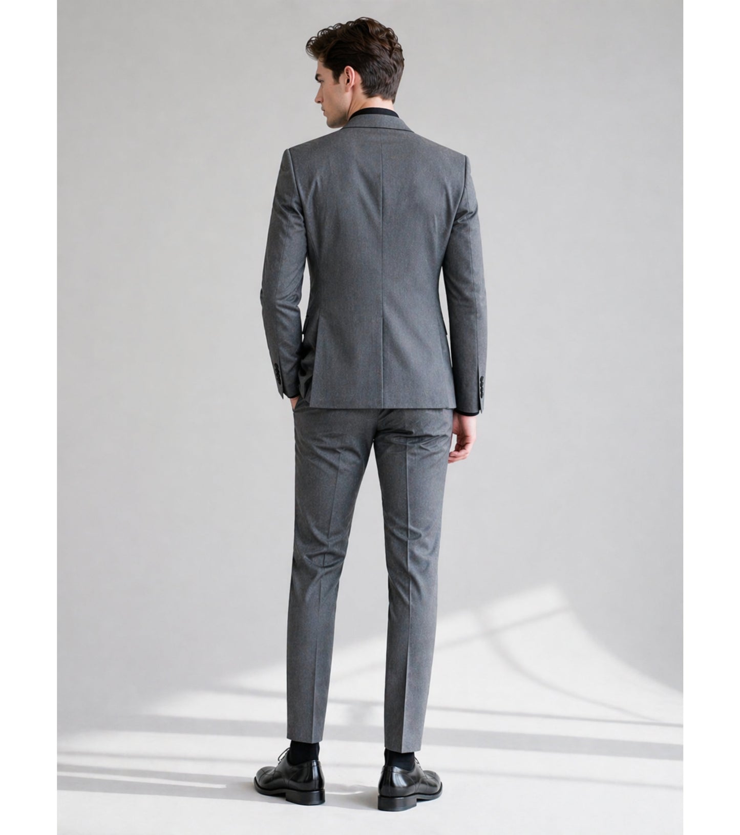 L'MONTE Imported Grey 2 Piece Suit Blazer for Men Formal Slim Fit My Store