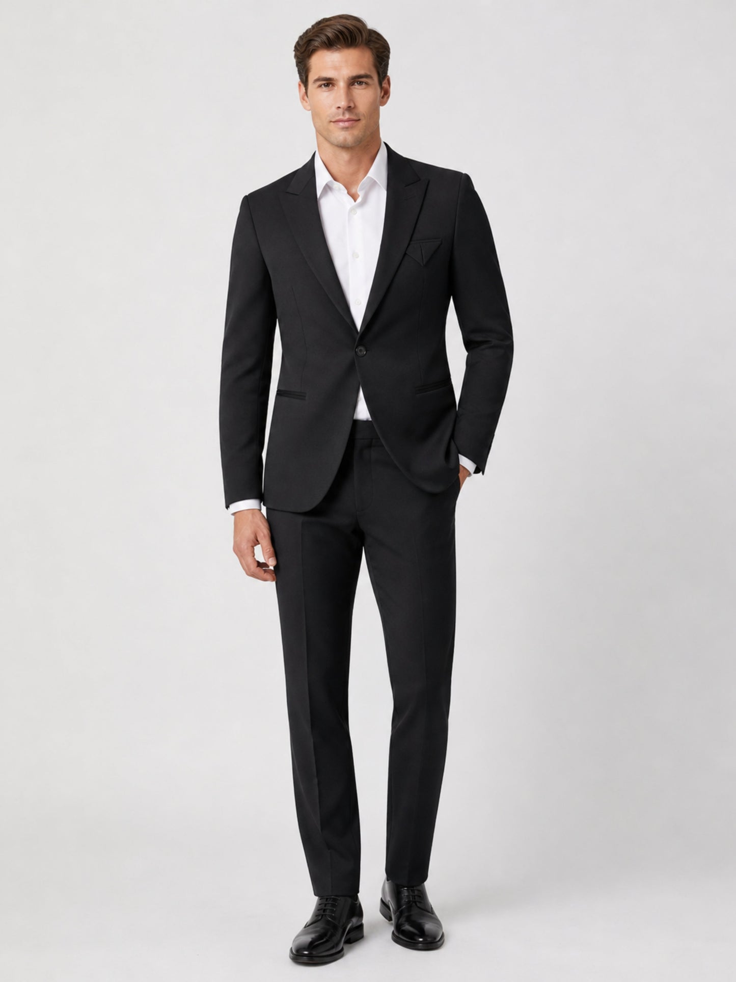 L'MONTE Men's Black Casual Slim Fit Blazer My Store