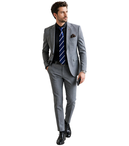 L'MONTE Imported 2 Piece Suit Blazer for Men Formal Slim Fit (96002) My Store