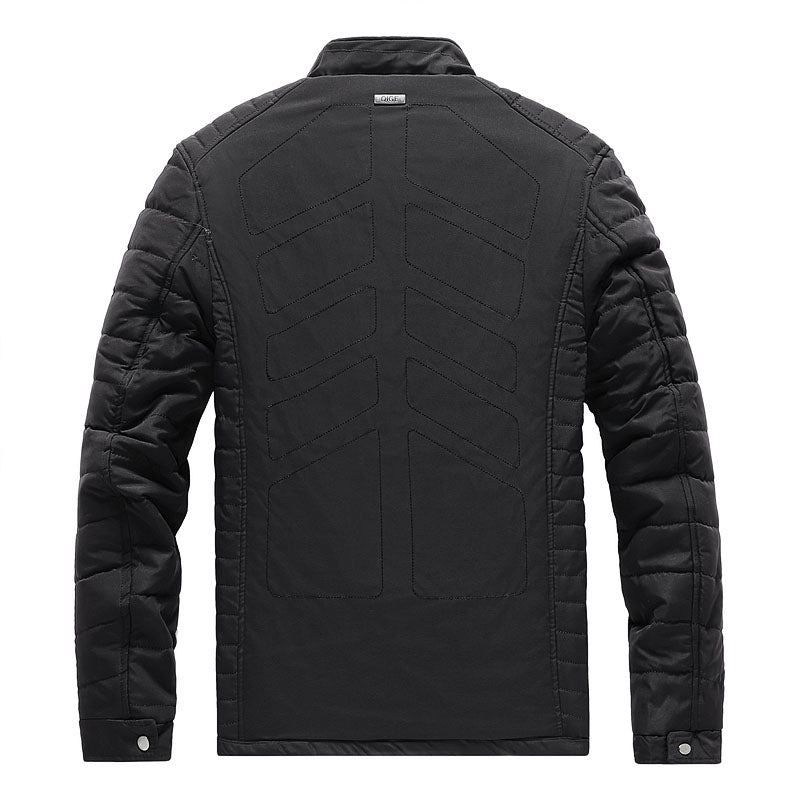 L'MONTE Men's Black Polyester Bomber Jacket My Store