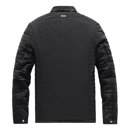 L'MONTE Men's Black Polyester Bomber Jacket My Store