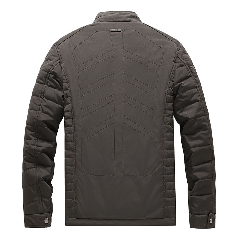 L'MONTE Men's Olive Green Polyester Bomber Jacket My Store
