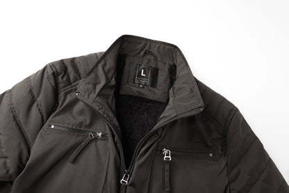 L'MONTE Men's Olive Green Polyester Bomber Jacket My Store