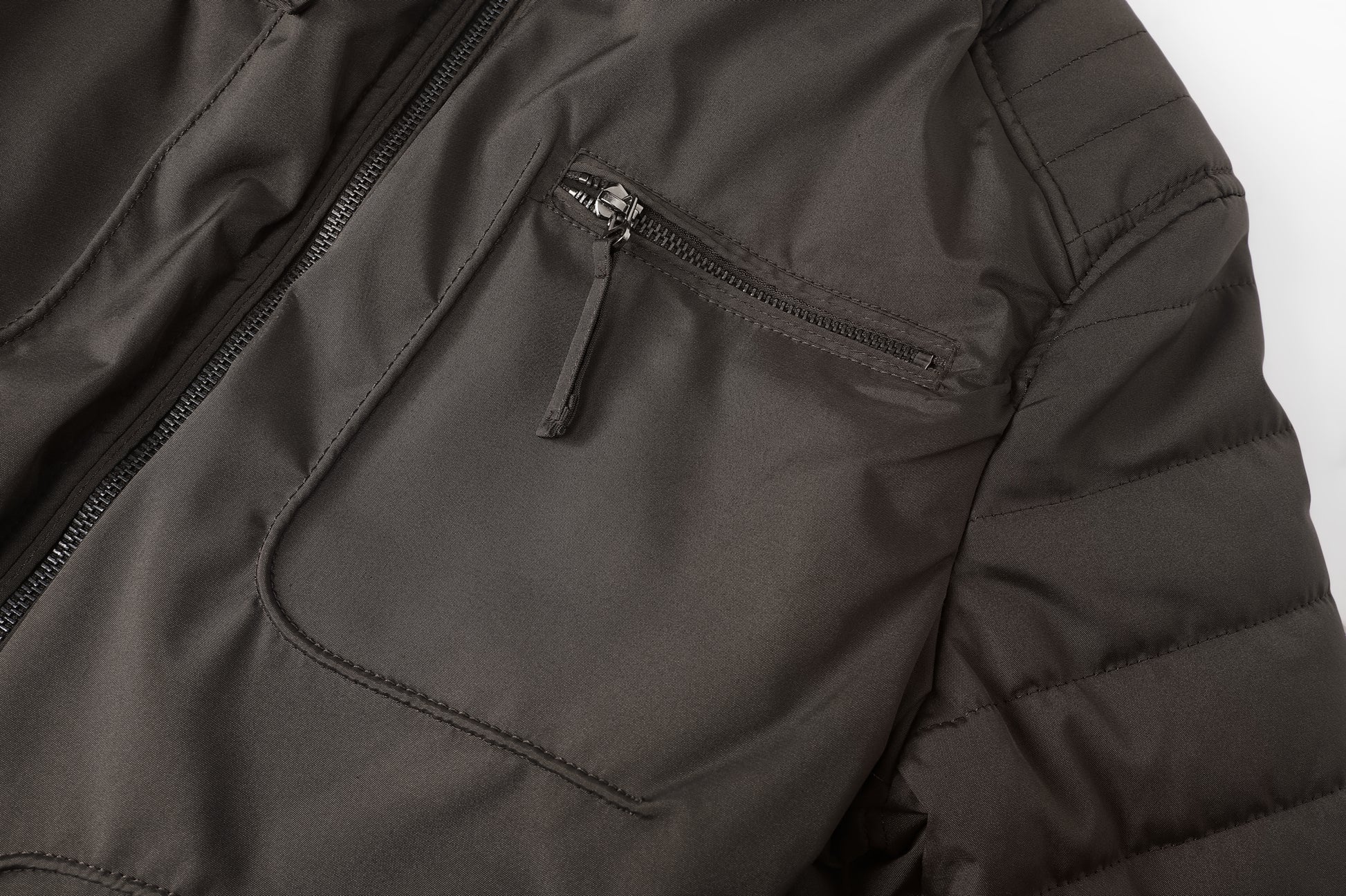 L'MONTE Men's Olive Green Polyester Bomber Jacket My Store