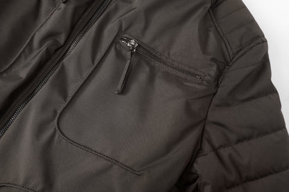 L'MONTE Men's Olive Green Polyester Bomber Jacket My Store
