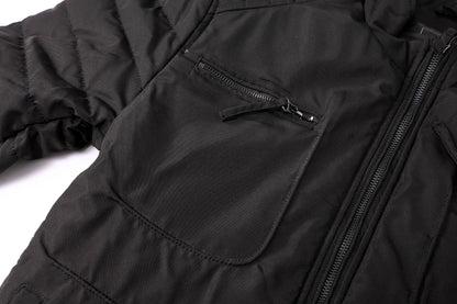 L'MONTE Men's Black Polyester Bomber Jacket My Store
