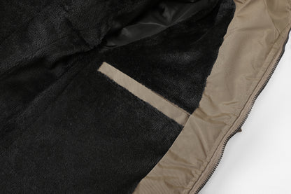 L'MONTE Men's Khaki Polyester Bomber Jacket My Store