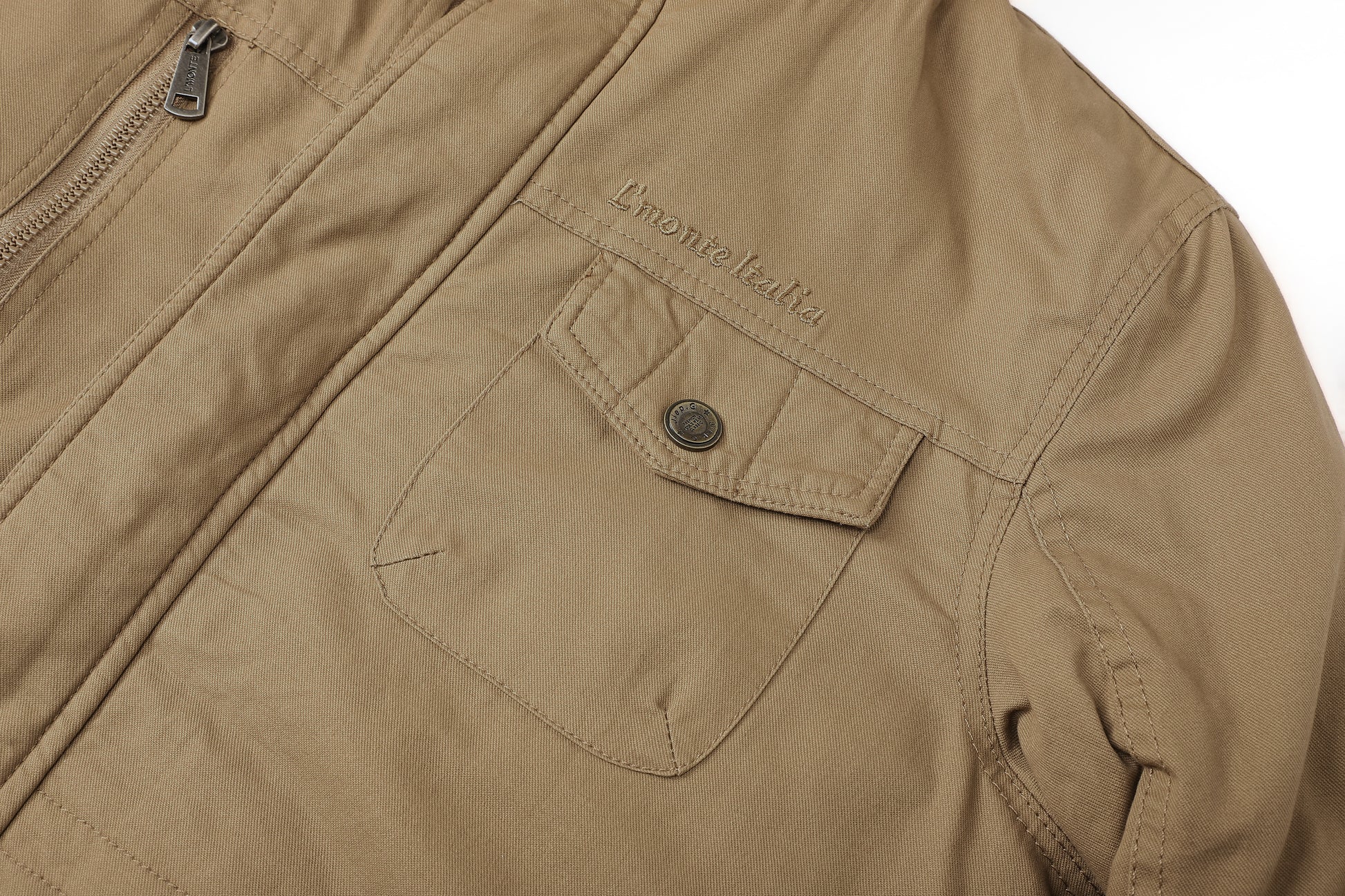 L'MONTE Men's Khaki Heavy-Duty Winter Cargo Jacket My Store